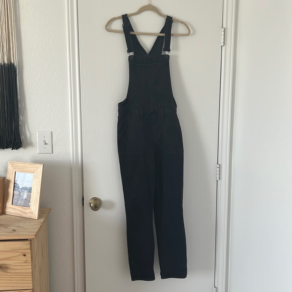 Madewell Black Denim Overalls